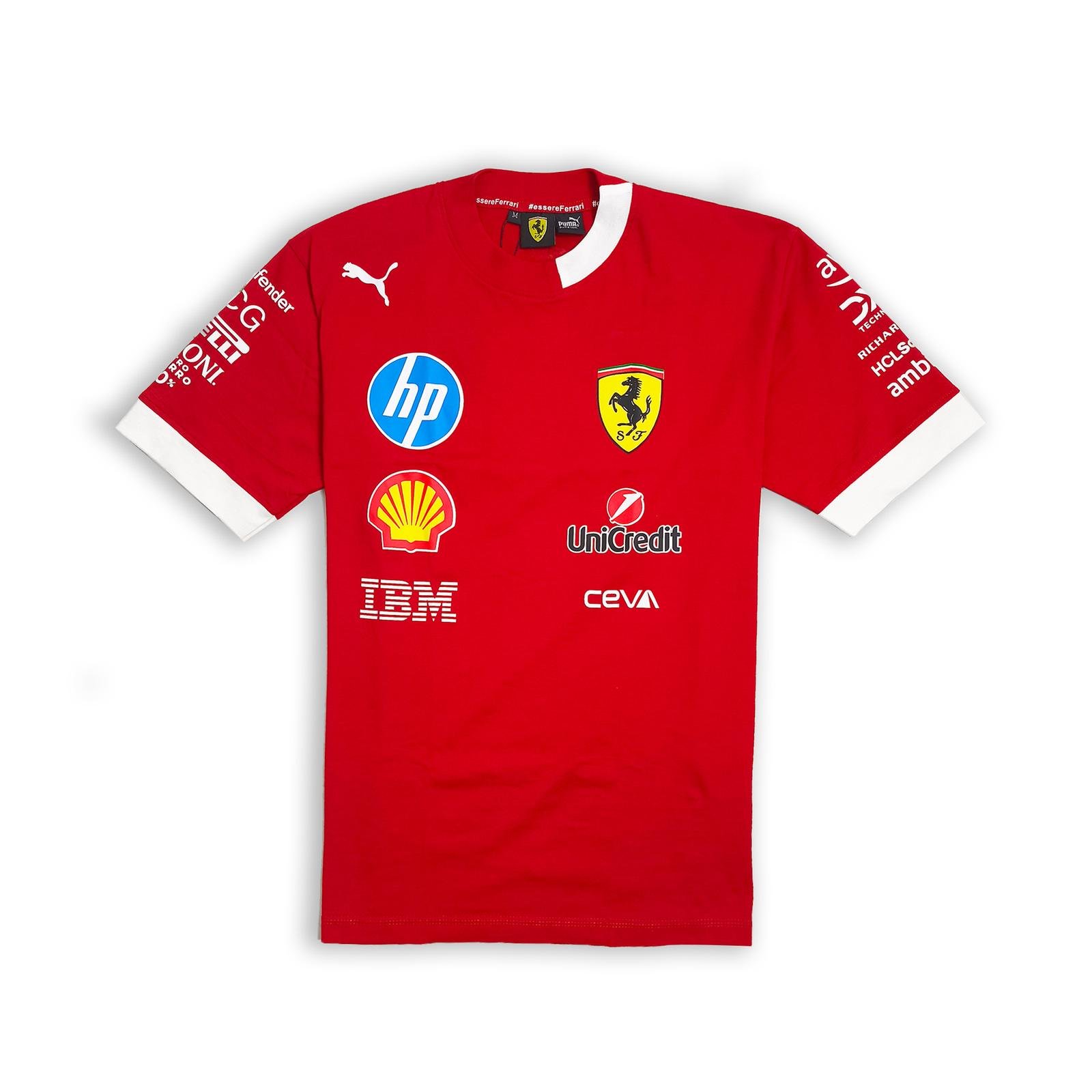 Kaos Scuderia Ferrari 2025 Red Drivers Oversized T-Shirt Replika Premium