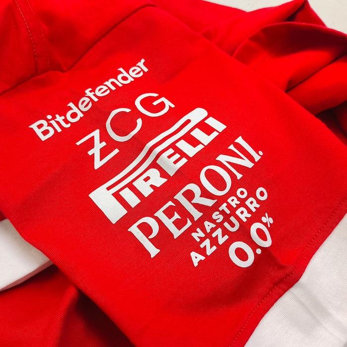 Kaos Scuderia Ferrari 2025 Red Drivers Oversized T-Shirt Replika Premium