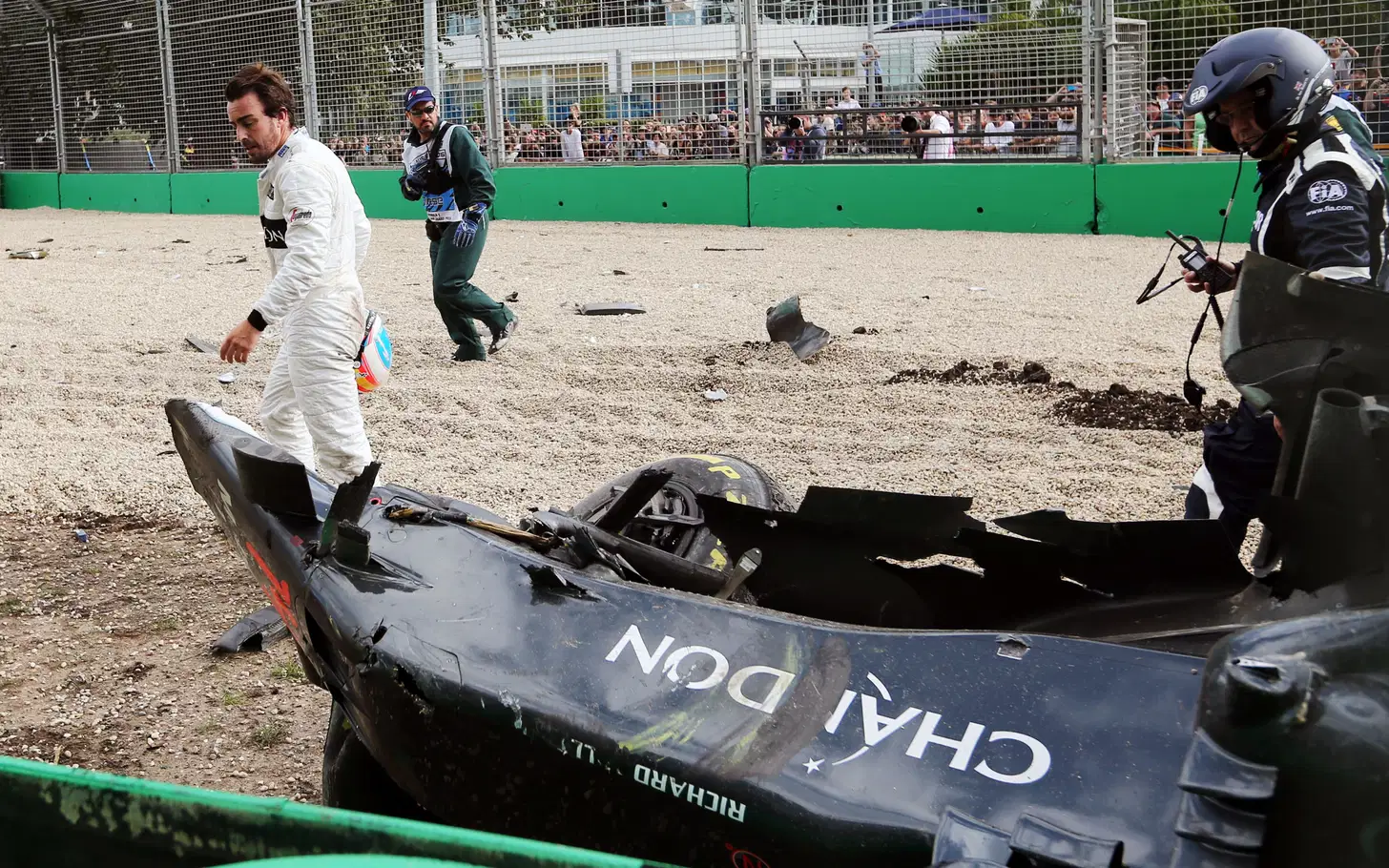 10 Tahun Kecelakaan Fernando Alonso di F1 Australia 2016