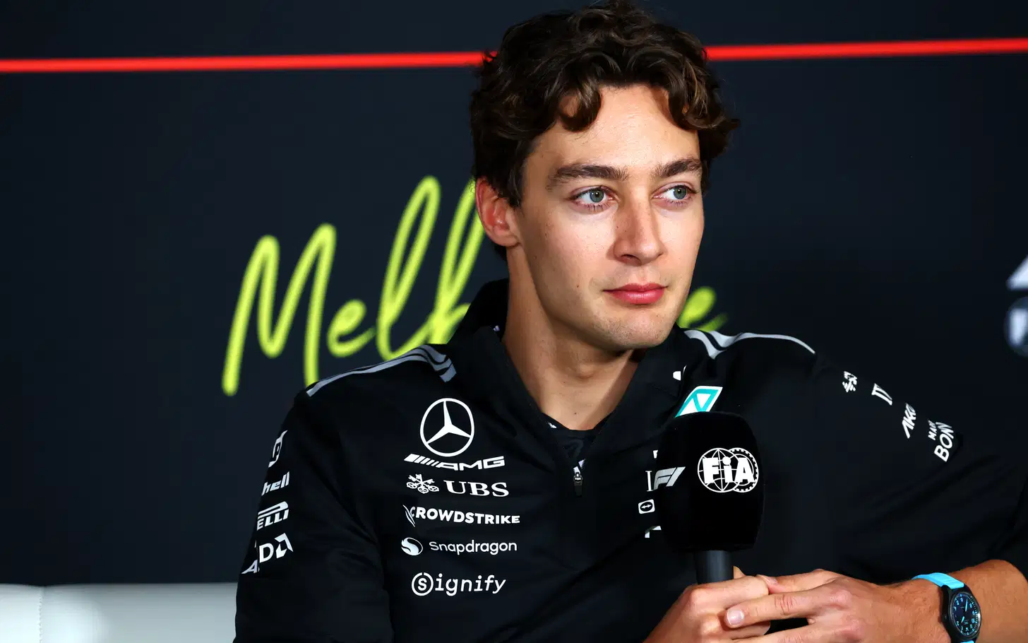 George Russell Questions Red Bull Pace at Bahrain Test 2026