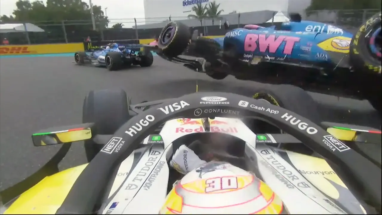 Liam Lawson Investigated Gasly Crash Miami 2026