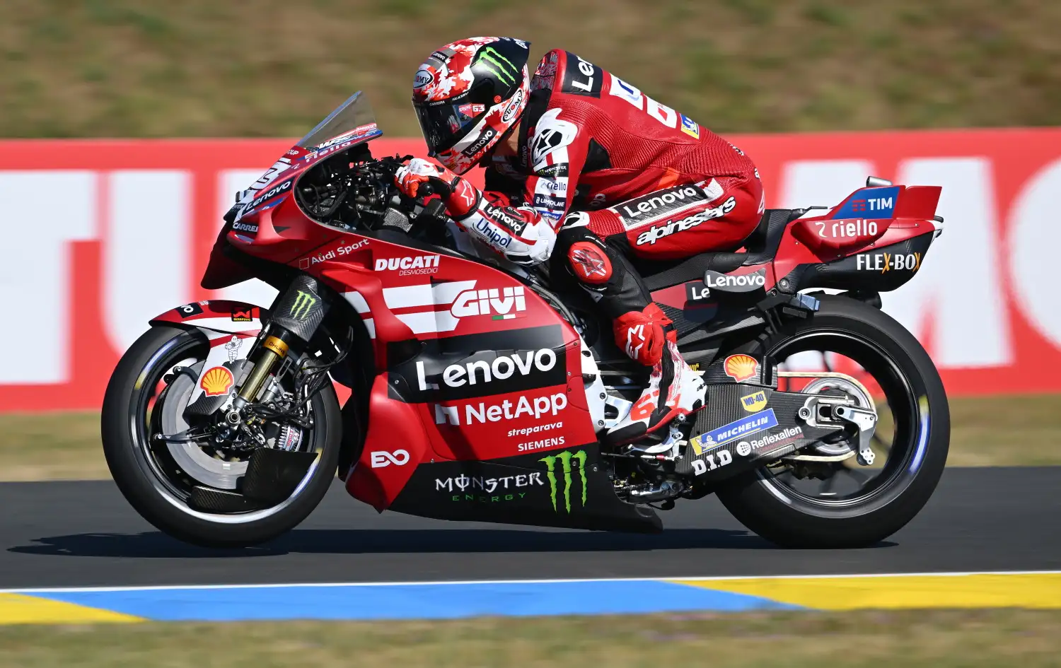 Bagnaia Takes Le Mans Pole for Ducati