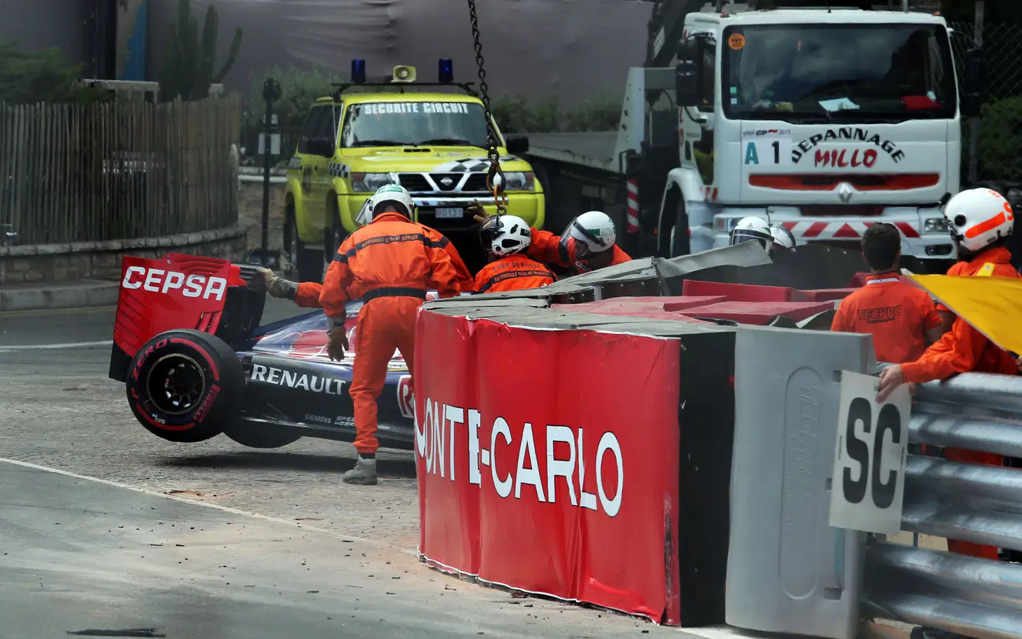 Grosjean Brakes Late, Verstappen Suffers 30G Sainte Devote Crash