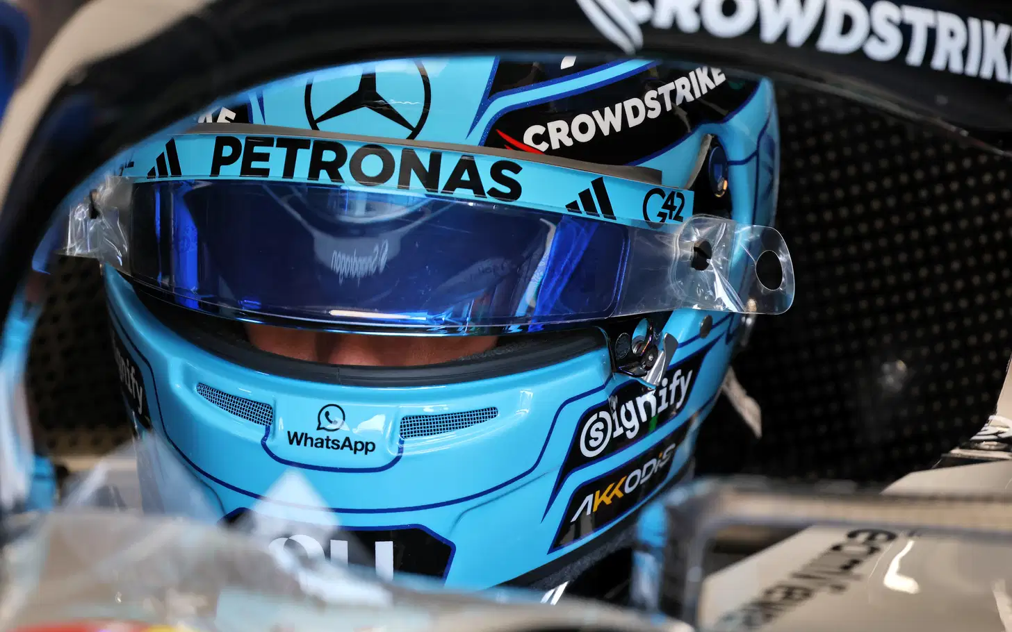 George Russell Baffled by Ferrari Pace at Silverstone