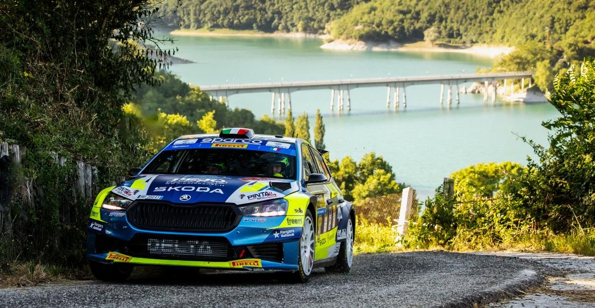 Roberto Daprà Pimpin Rally di Roma Usai Crugnola Crash