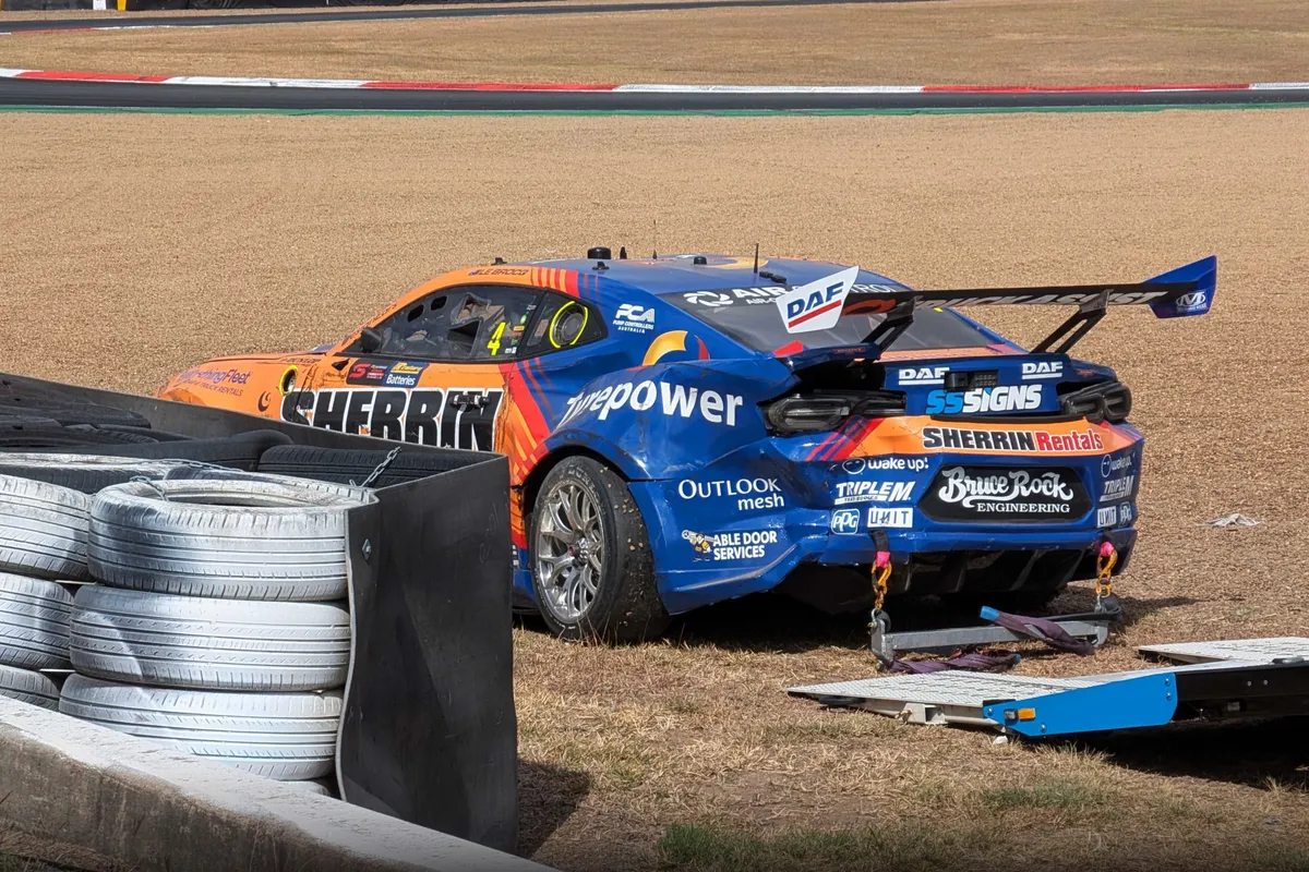 Jones Suffers Heavy Crash After Brake Failure at Turn 6