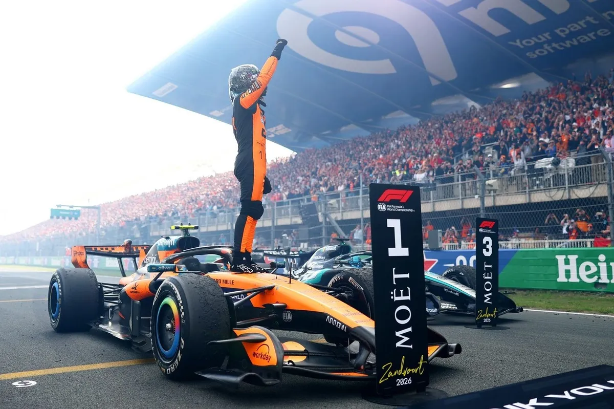 Norris Wins Dutch GP as Verstappen Crashes Out on Lap 1