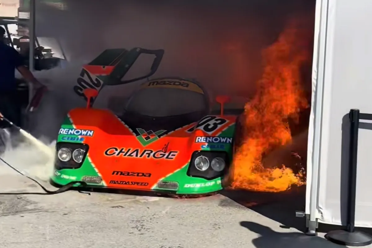 Historic Mazda 767B Destroyed by Fire at Laguna Seca