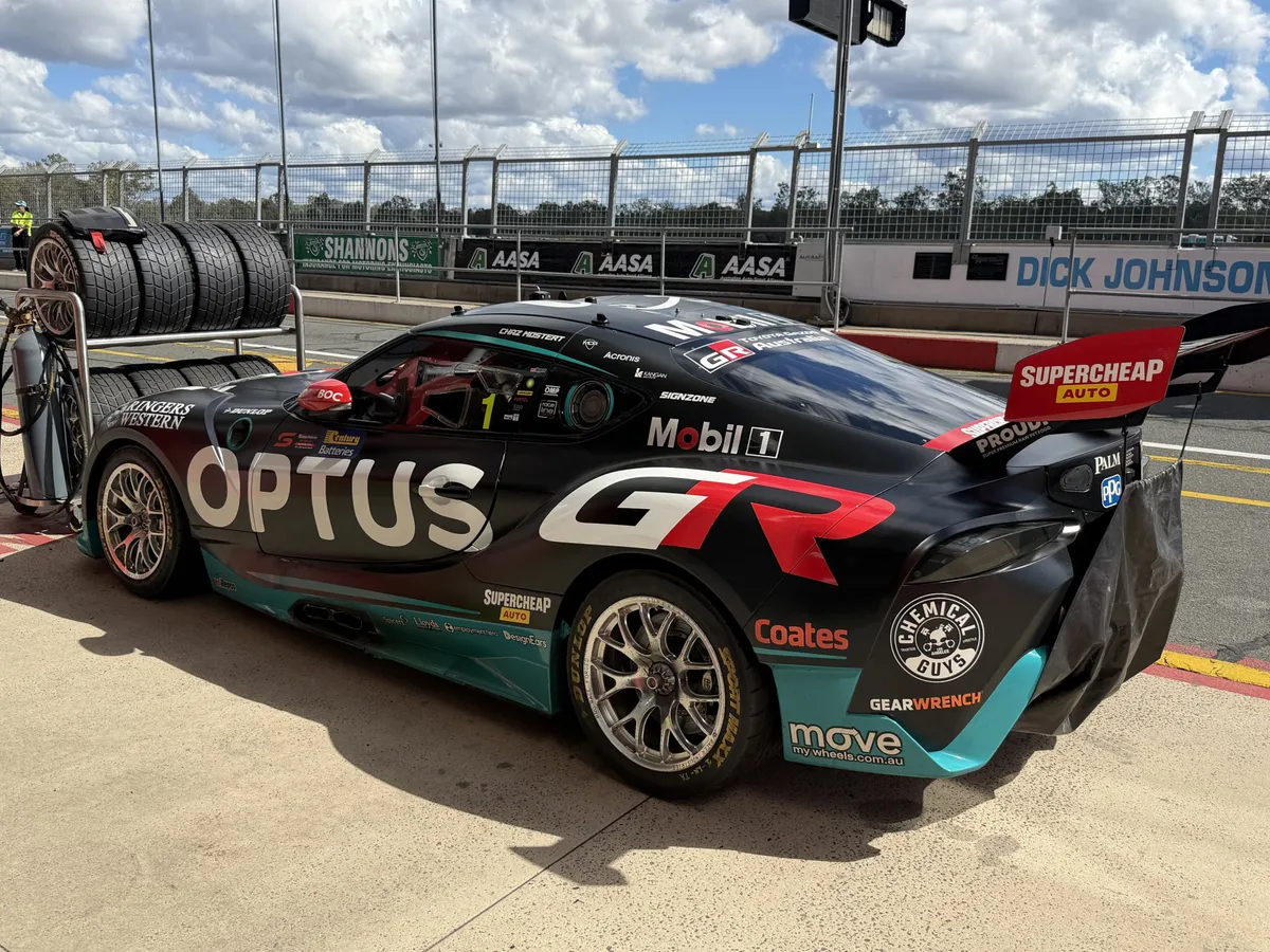 Mostert's Supra Parked After Engine Scare at Supercars Ride Day