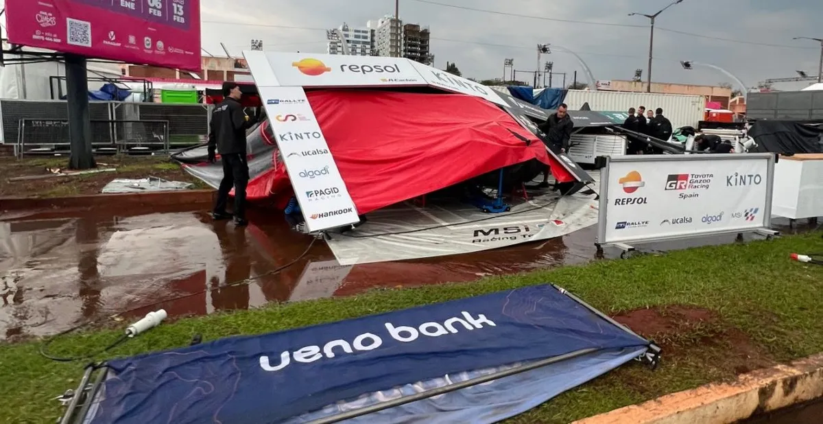 Badai Hantam Service Park Rally Paraguay, M-Sport Terdampak