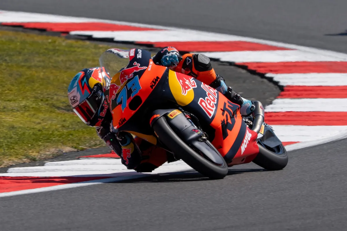 Valentin Perrone Tops Moto3 Practice in Britain, Ogden and Pratama Chase
