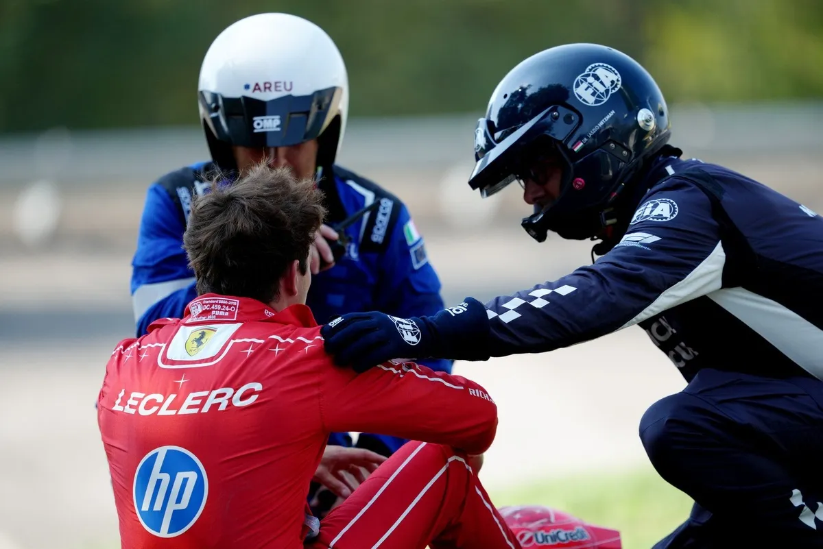 Leclerc Jalani Pemeriksaan Tambahan Usai Crash Parabolica di Monza