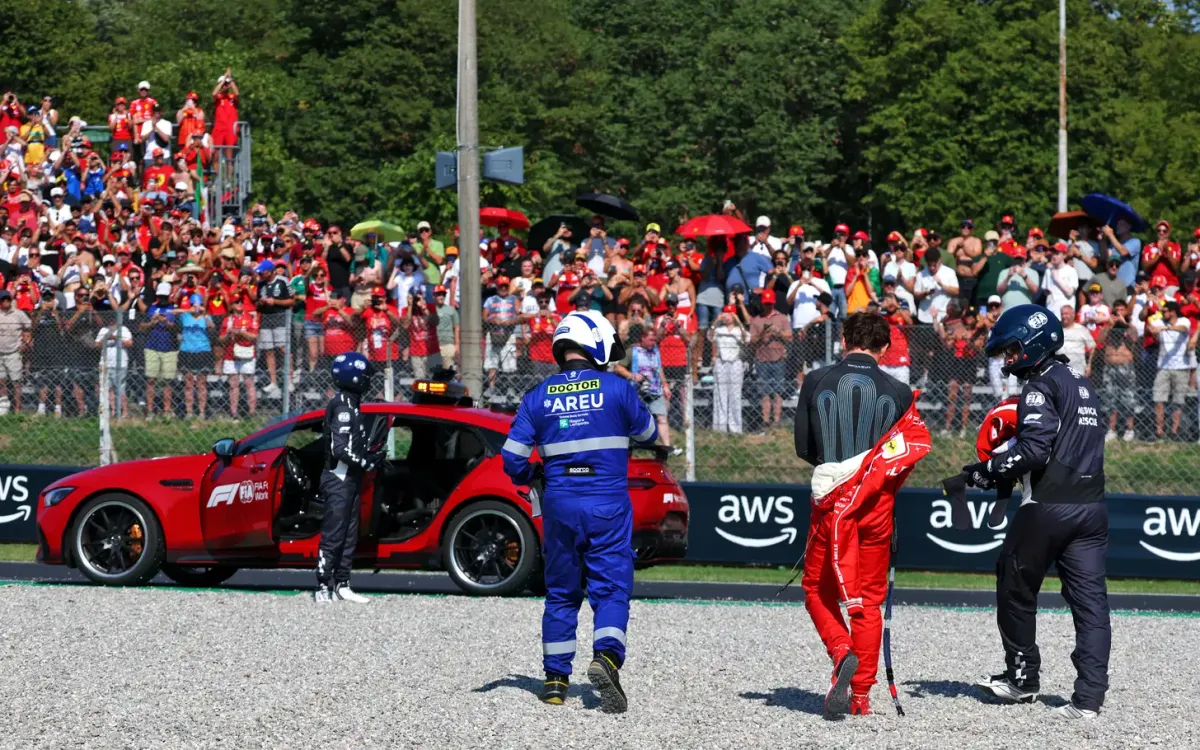 Leclerc Reveals Vision Issues After Massive Monza Crash