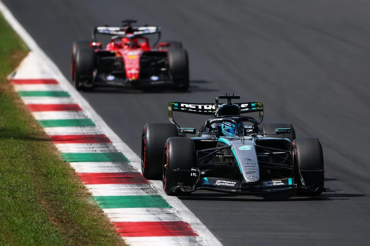 Russell Tops Final F1 Practice in Italy, Mercedes Dominant at Monza