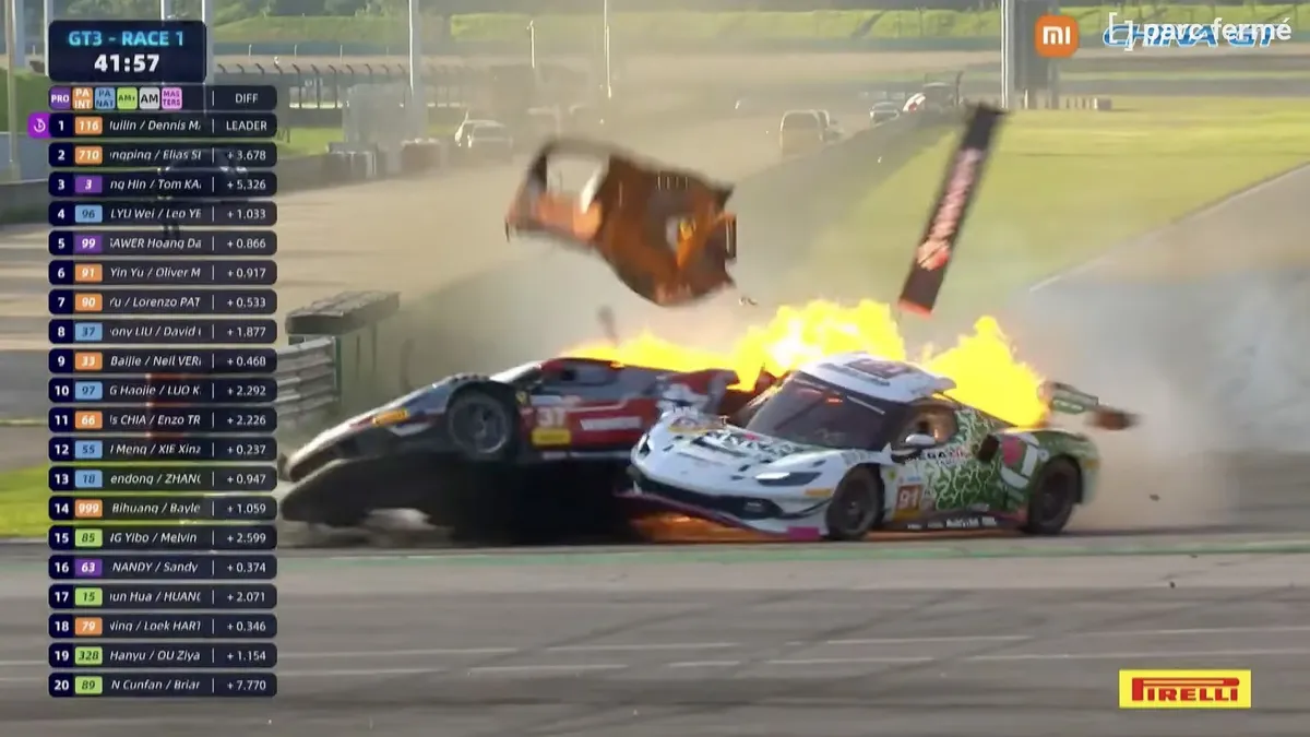 Ferrari Driver Saved from Inferno by Life-Saving 'Superhero'