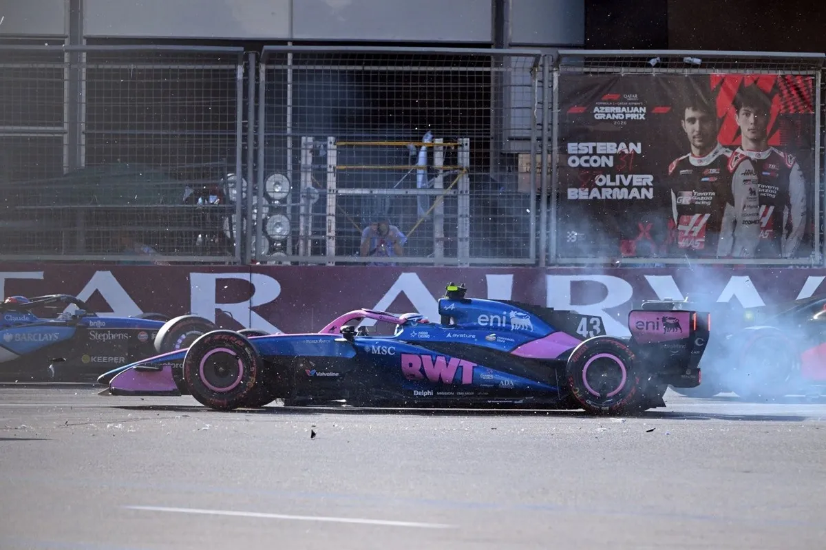 Colapinto Handed Five-Place Grid Penalty for Baku Pile-Up