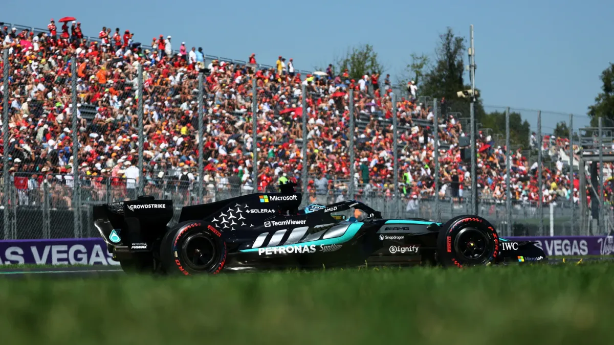 Russell Tops Italian GP FP2 as Leclerc, Antonelli Follow