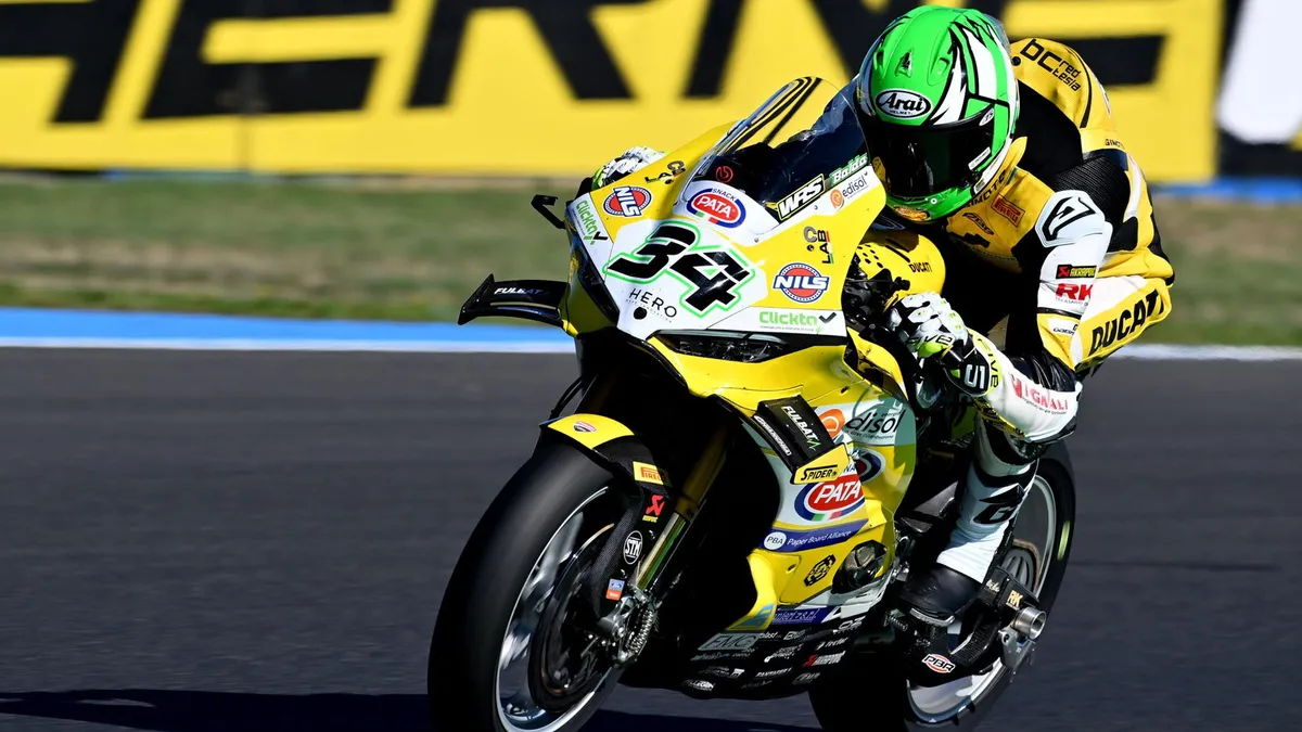 Baldassarri Rides to P4 at Magny-Cours Despite 'Big Hole' in Fairing