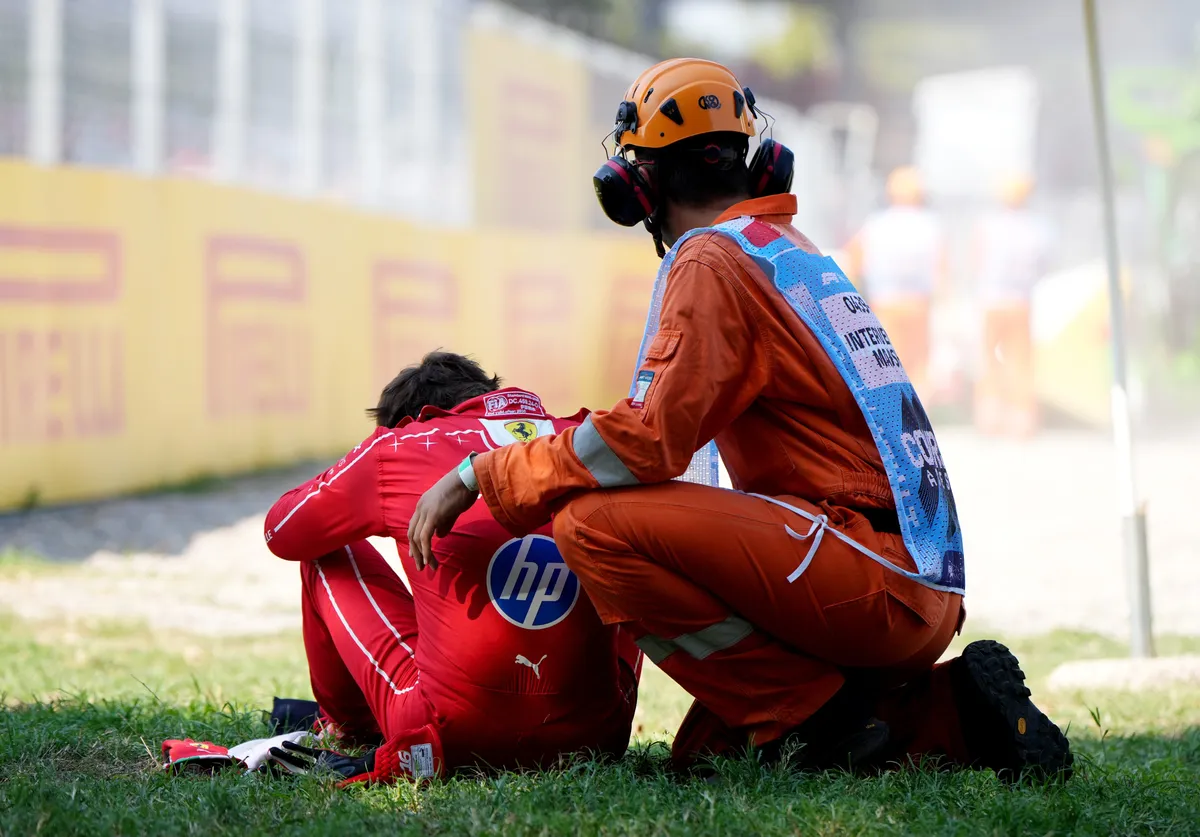 Krisis Ferrari di Monza: Leclerc Hancur Usai Kecelakaan Besar