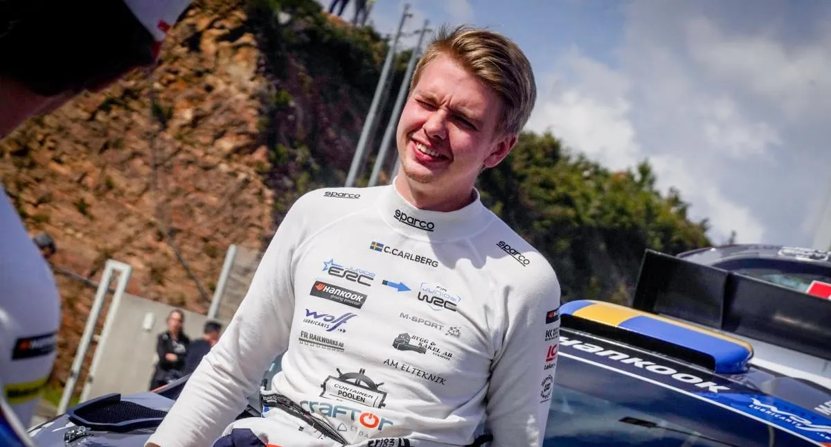 Huge WRC Crash Shatters Carlberg's Junior Title Hopes