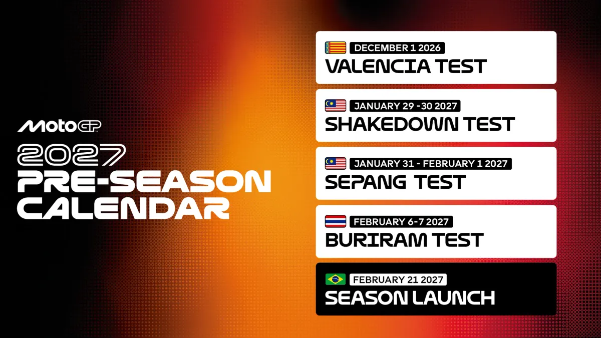 MotoGP 2027 Pre-Season Test Schedule: 850cc Era Begins