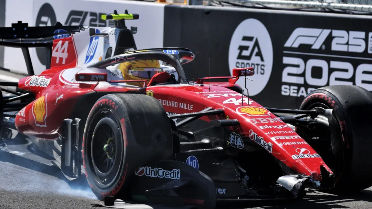 Antonelli Fastest in Chaotic Madrid FP3, Hamilton Crashes
