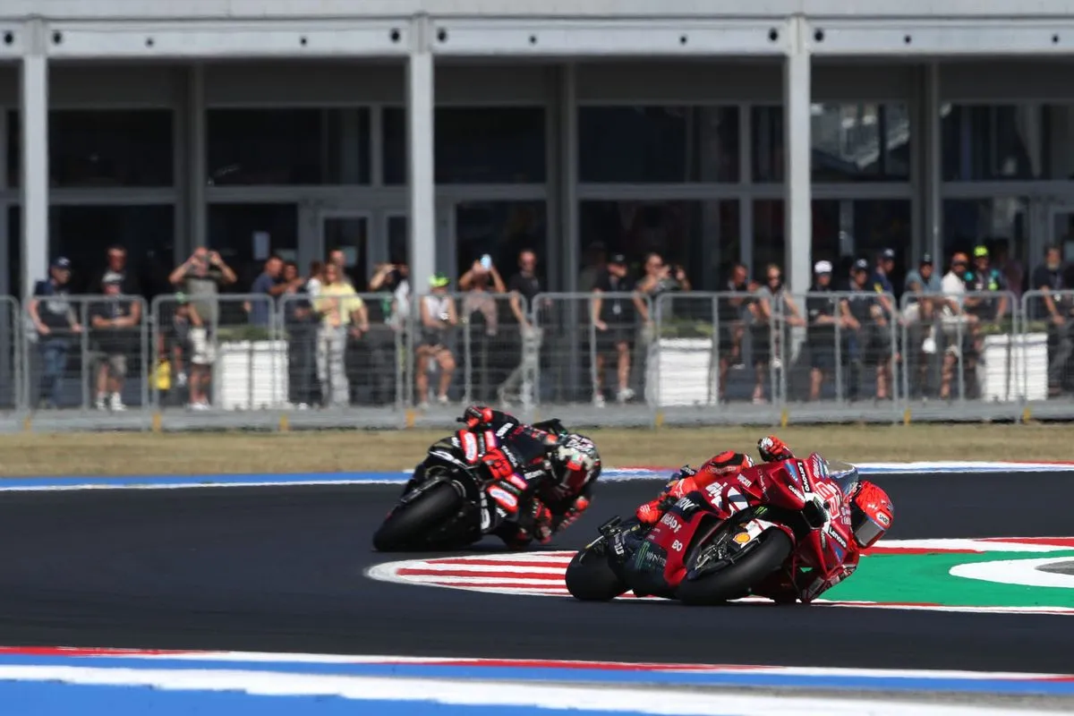 Marquez Outfoxes Bezzecchi to Win Crucial Misano Sprint