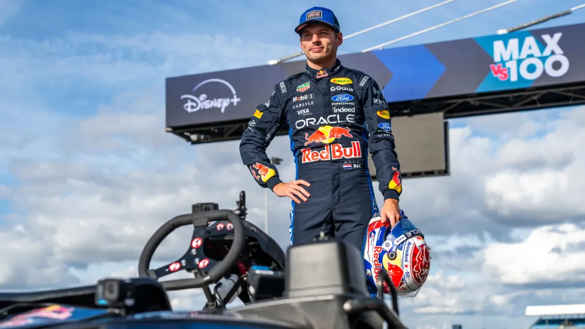 Verstappen Triumphs in Chaotic Max vs 100 Kart Race at Silverstone