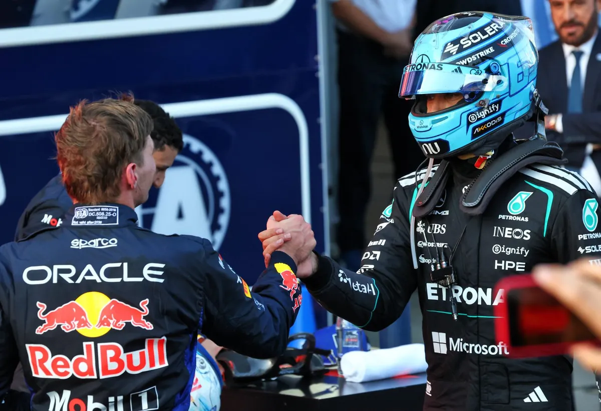 Russell Holds Off Verstappen to Win Thrilling Azerbaijan GP