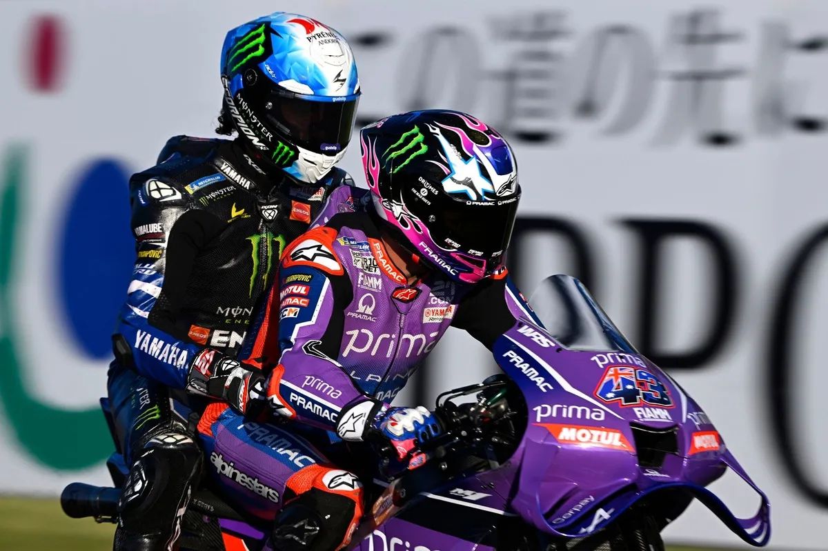 Alex Rins Ceritakan Momen Dibonceng Jack Miller: Lutut Sampai Menyentuh Aspal