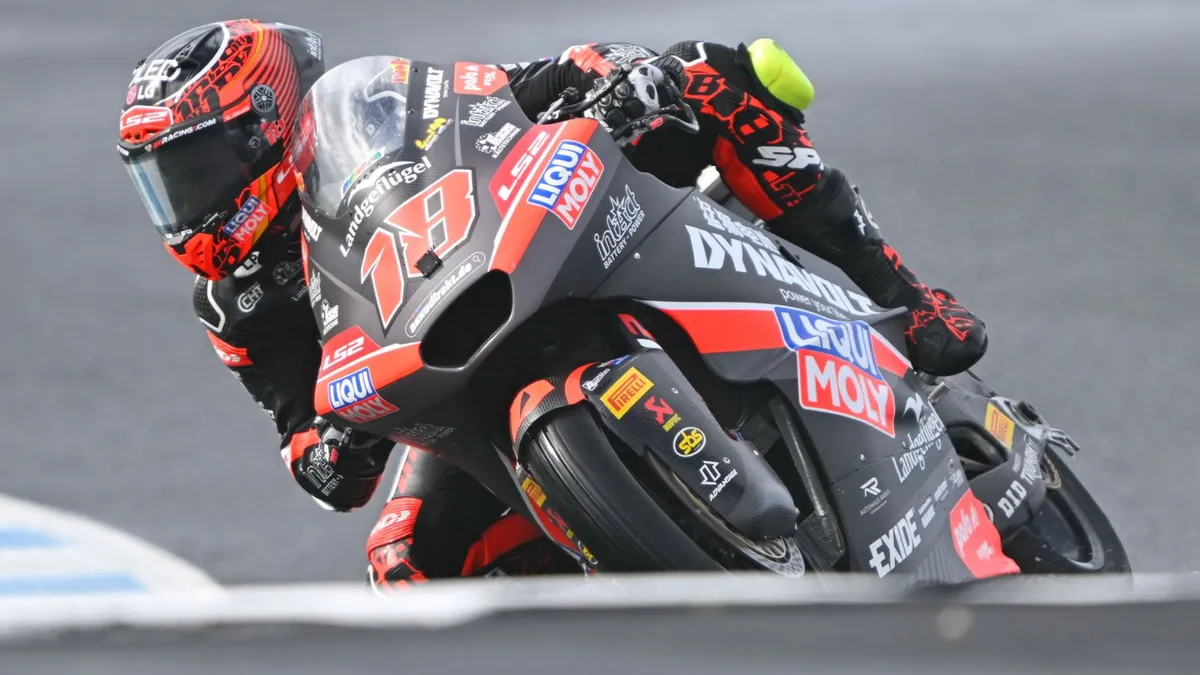 Moto2 Championship leader Manuel Gonzalez finished Friday fastest at Sepang © Gold and Goose