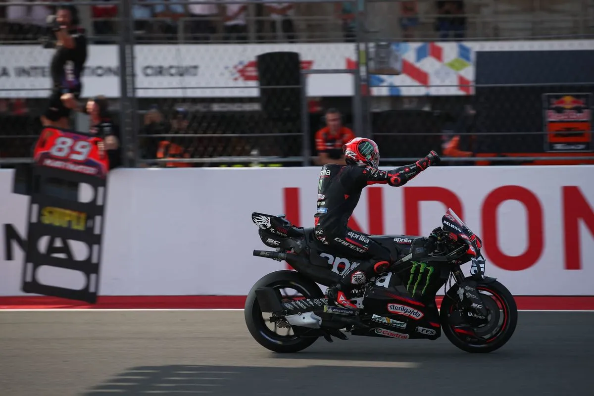 Aprilia Dominasi MotoGP Mandalika 2026, Bezzecchi Juara dan Martin Rebut Pimpinan Klasemen