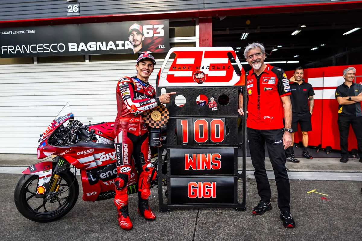 Gigi Dall'Igna Celebrates 100 MotoGP Wins as Ducati Golden Era