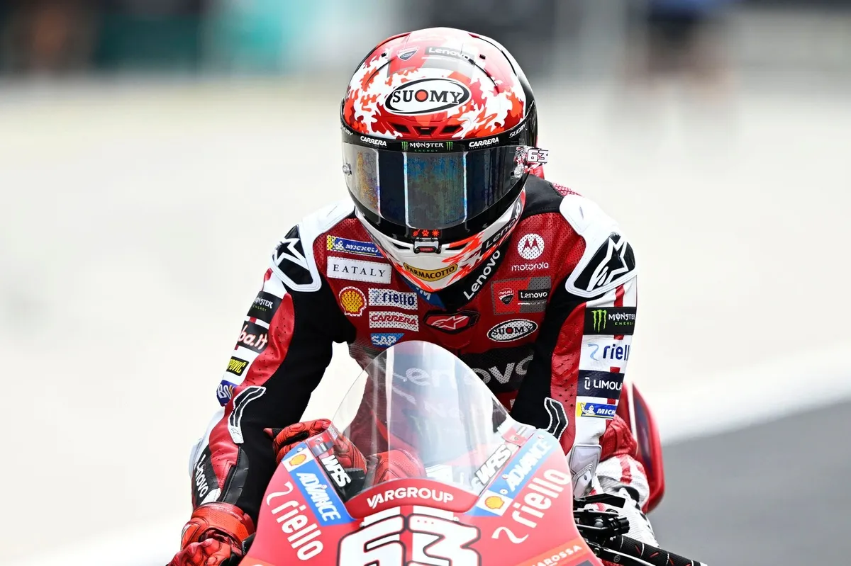 Francesco Bagnaia Laments Sepang Struggles After Smashing Windscreen