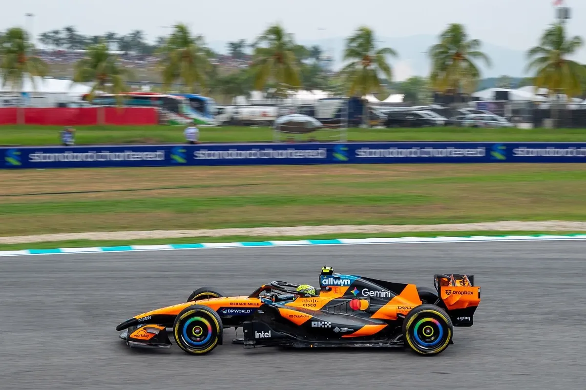 Engine Issue Halts Lando Norris During F1 Malaysian GP Qualifying