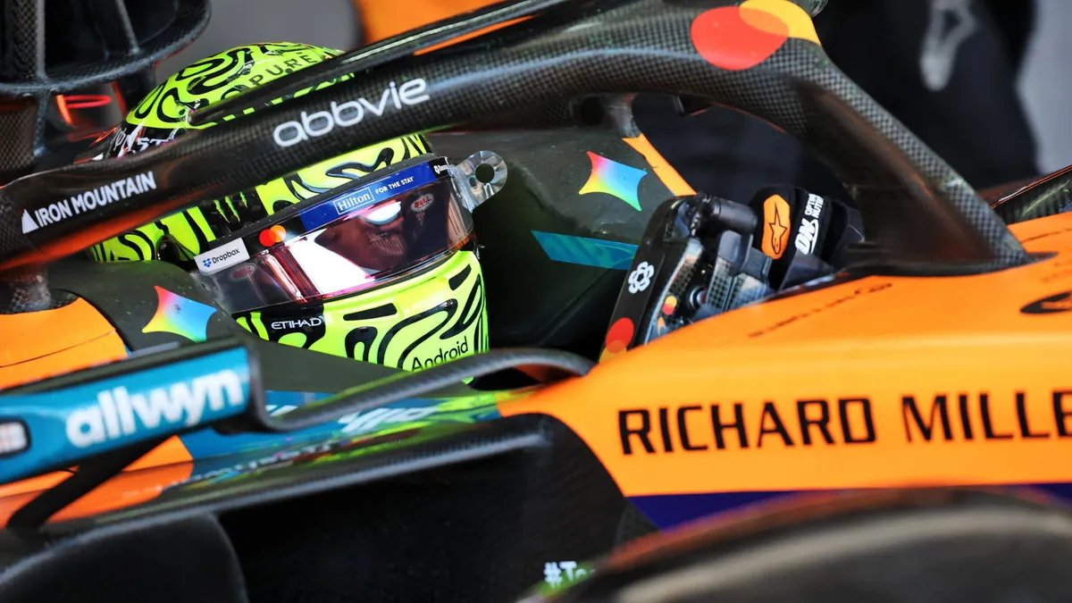 Lando Norris Tipiskan Waktu Kimi Antonelli di Latihan Bebas GP Meksiko