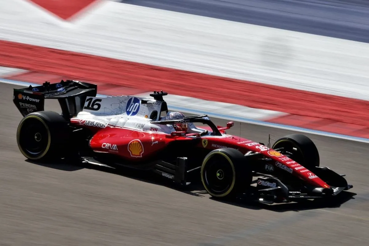 Charles Leclerc Beats Max Verstappen in Opening F1 US Grand Prix Practice 2026