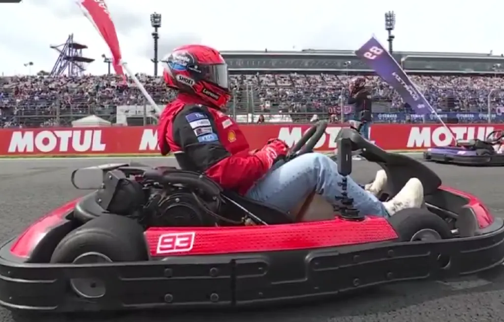 Aksi Kocak Marc Marquez Pakai Pemeran Pengganti di Karting Motegi