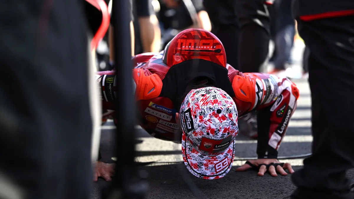 Aksi Push-Up Unik Marc Marquez Bawa Kemenangan MotoGP Jepang