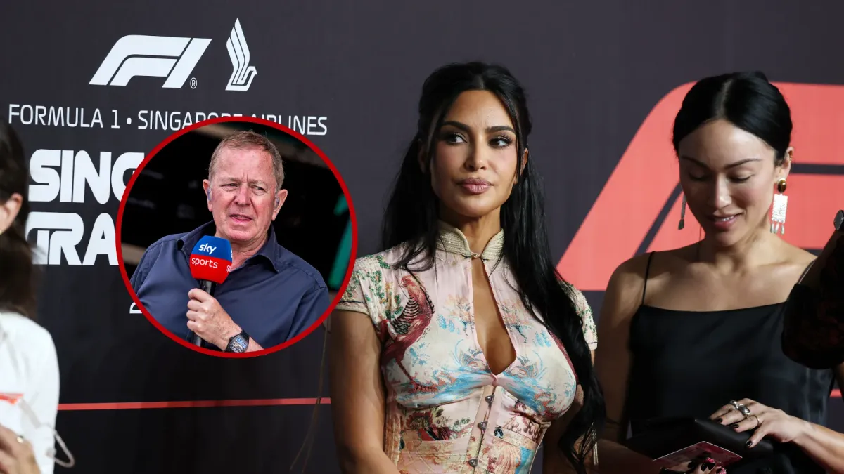 Martin Brundle Akhirnya Wawancara Kim Kardashian di F1 GP Singapura