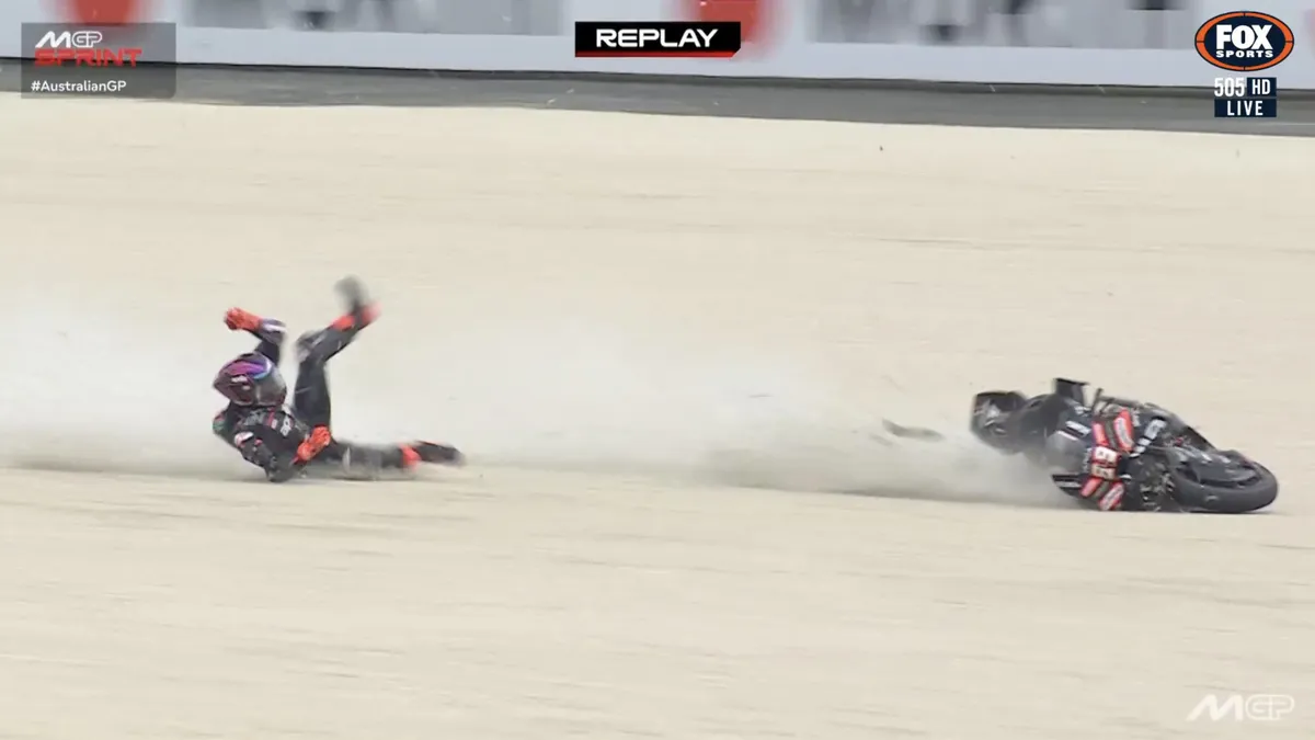 Marc Marquez Menangi Sprint MotoGP Australia 2026, Martin Kecelakaan
