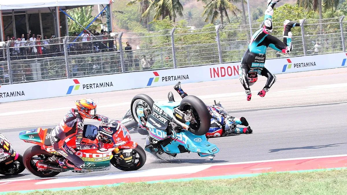 Dani Holgado Takes Full Blame After David Alonso Massive Highside in Mandalika 2026