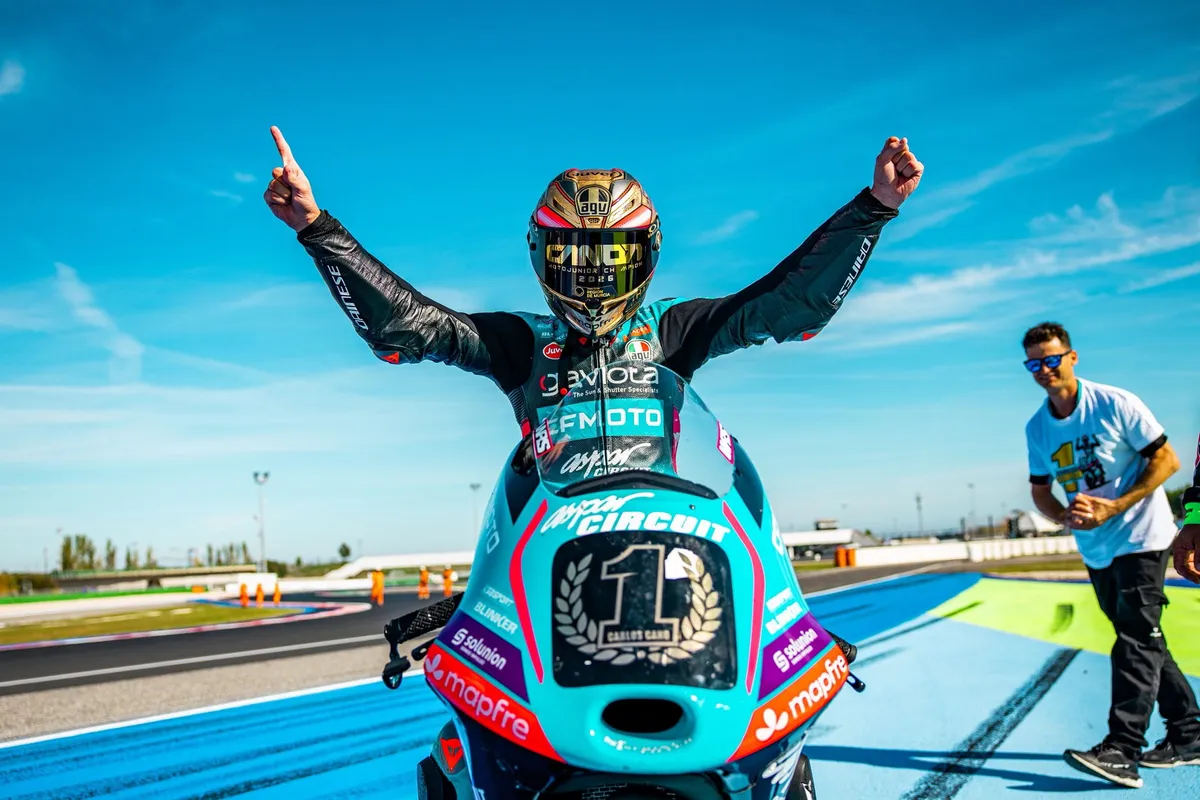 Carlos Cano and Lorenzo Fellon Crowned Champions at FIM MotoJunior Misano
