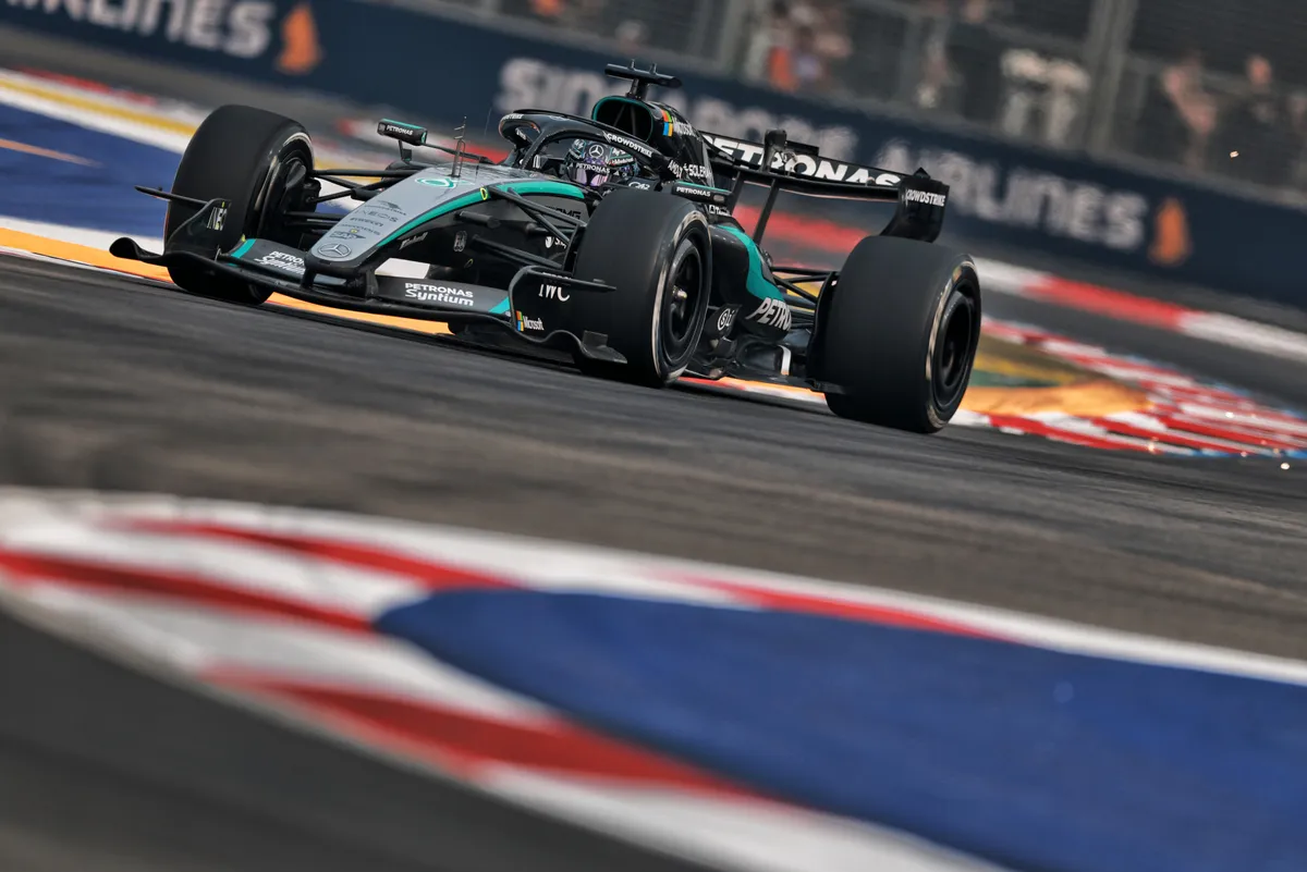 Russell Tops Opening Practice at Singapore Grand Prix