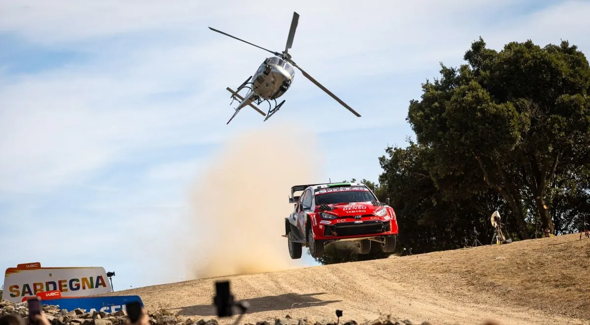 Oliver Solberg Piles Pressure on Elfyn Evans at Sardinia WRC