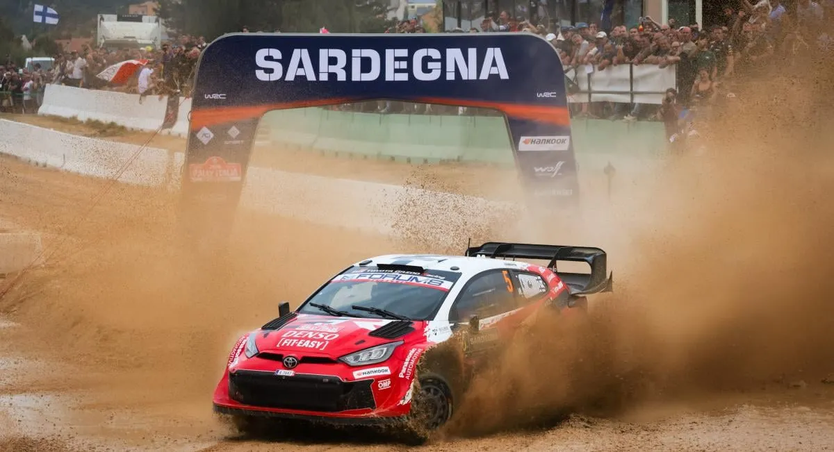 Solberg Puncture, Pajari Slips in SS2 Rally Sardinia