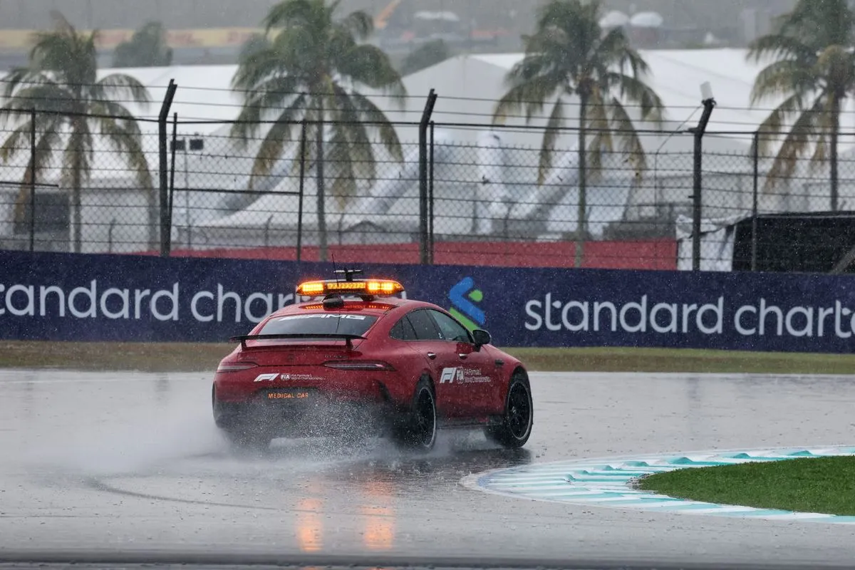 Malaysian GP Start Delayed by Torrential Rain in 2026 F1 Season